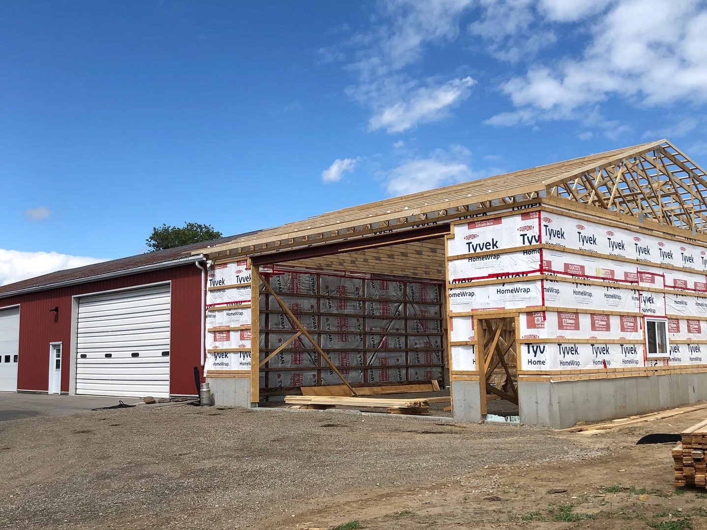 Custom addition for commercial building in Embro, ON